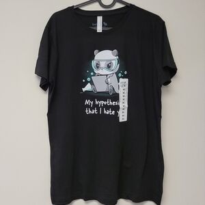 Teeturtle Mad Scientist My Hypothesis is I hate You t-shirt Black L